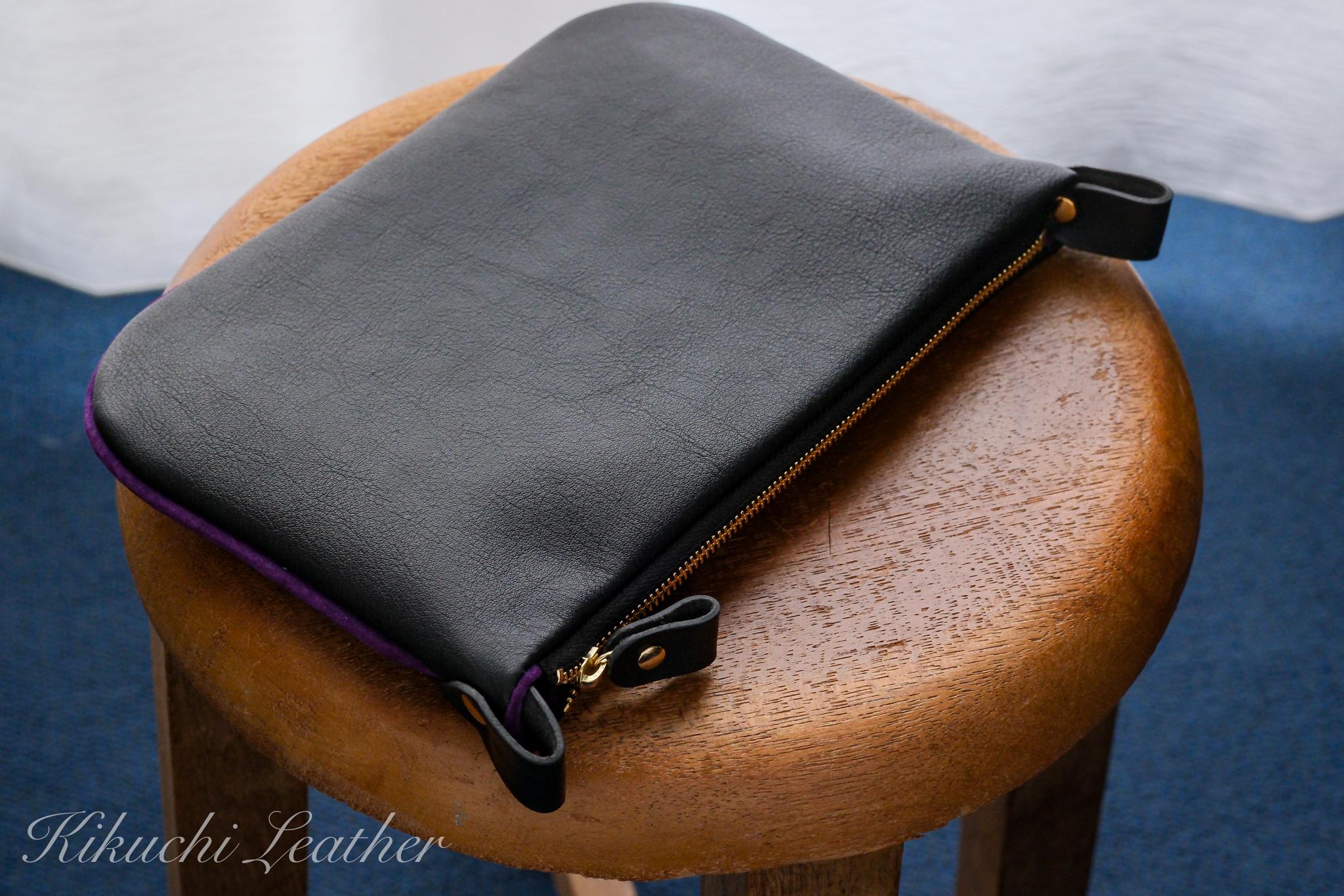 《WATERPROOF LEATHER》Noble Curve Pouch　Small | 8枚目