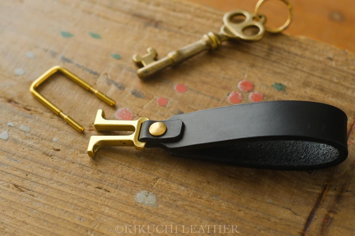 一点もの《Italian Leather》Leather Key Holder　ブラック　LE134 | 5枚目