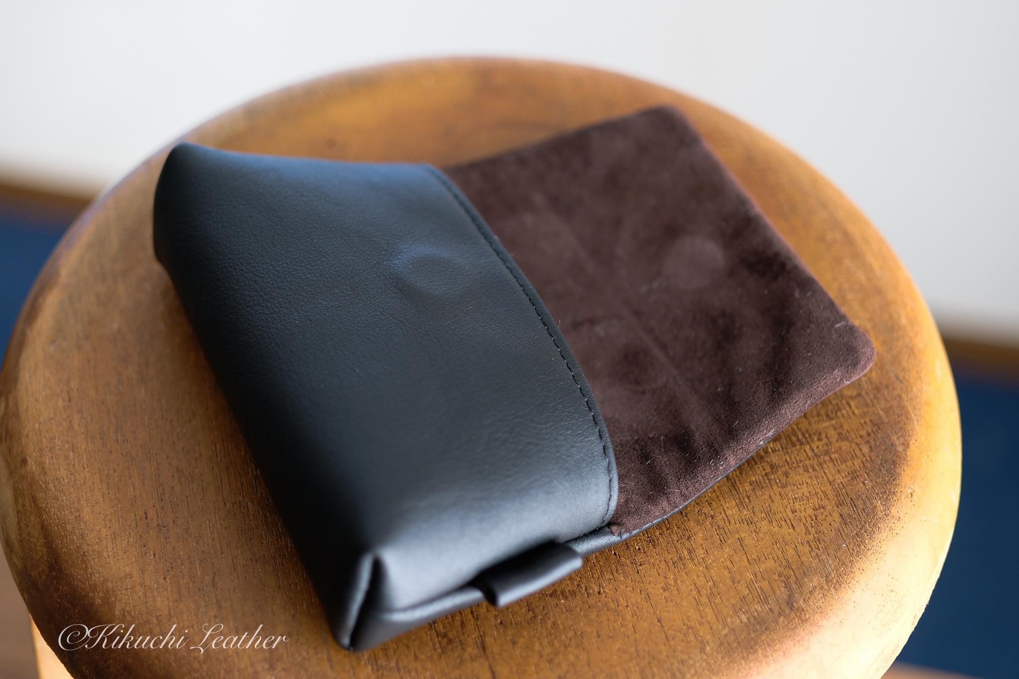 一点仕立て《WATERPROOF LEATHER》コンパクトカメラ用レザーカメラケース　Regular　黒LE162 | 4枚目