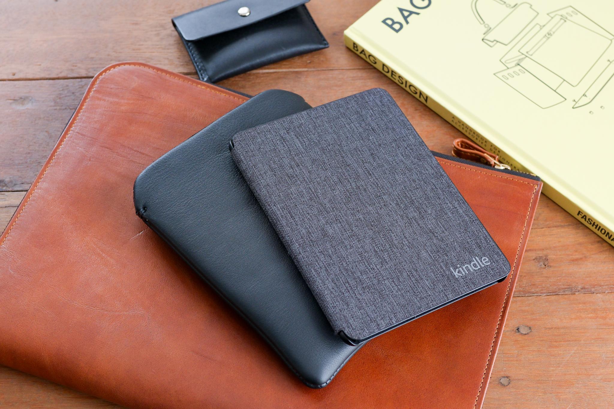 《WATERPROOF LEATHER》Kindle 本革レザースリーブケース|Kindle対応《Black》 | 3枚目