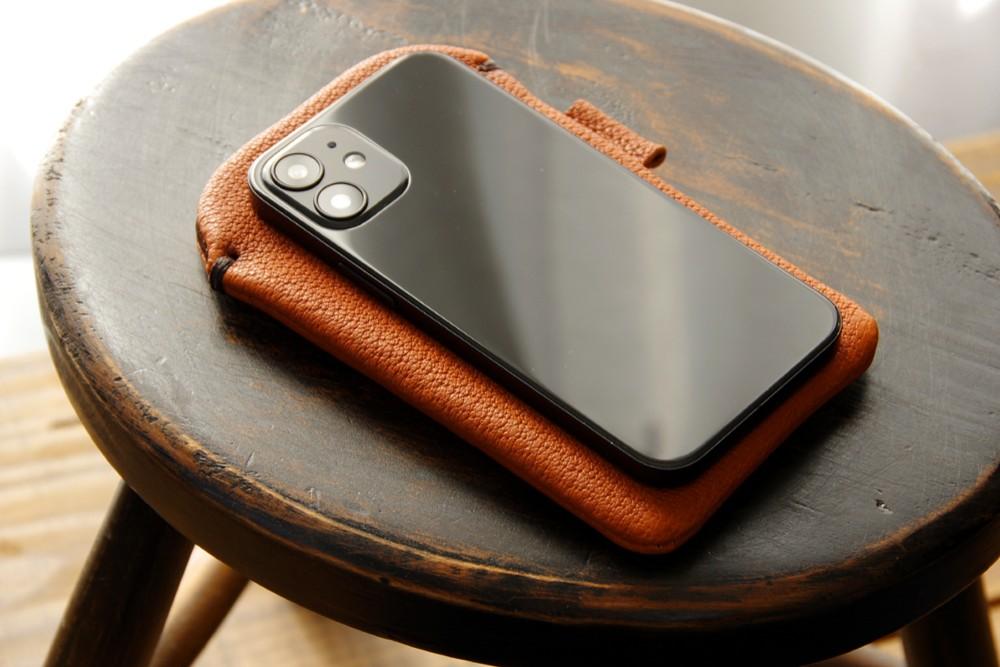 一点もの《RUSSETY》レザースリーブケース Regular iPhone・スマホケース サックスブルー le081 | 5枚目