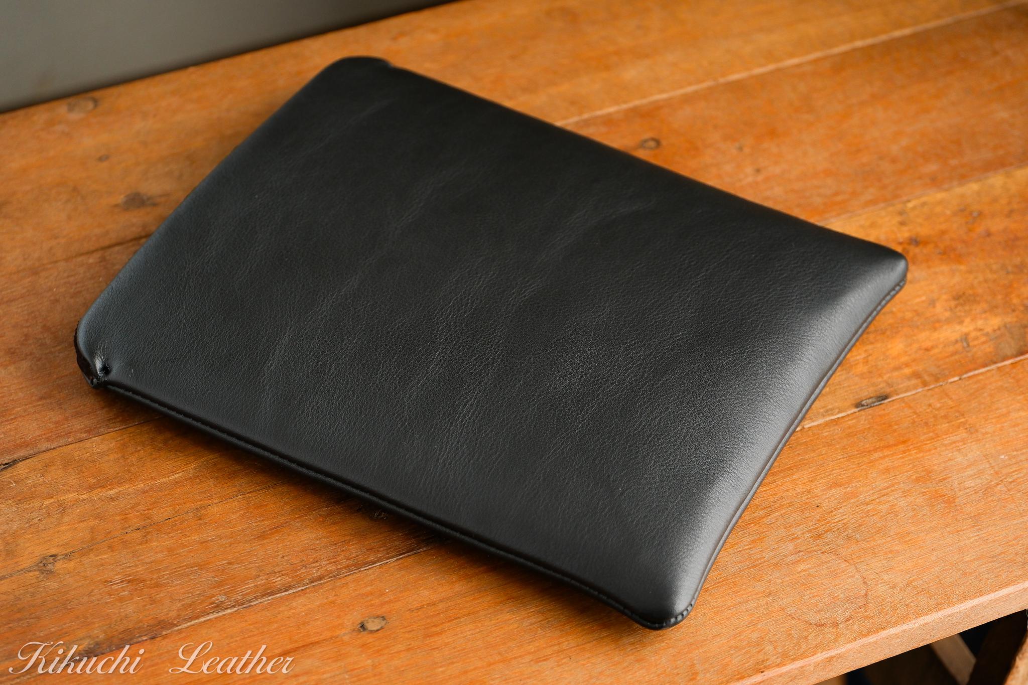 《WATERPROOF LEATHER》本革レザースリーブケース iPad Pro /Air 12.9・13 インチ 黒 | 6枚目