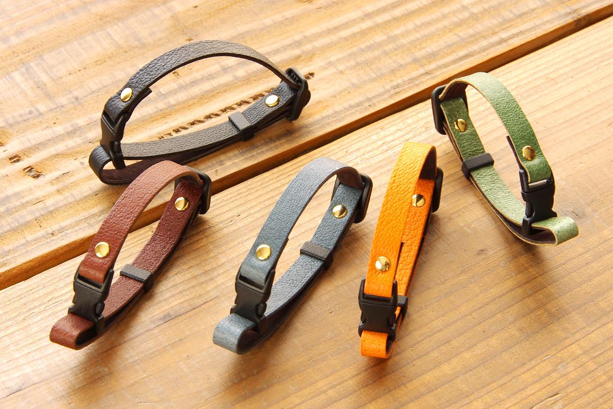 一点もの《RUSSETY》Soft leather cat collar やさしい革の猫用首輪 ブラック LE132 | 4枚目