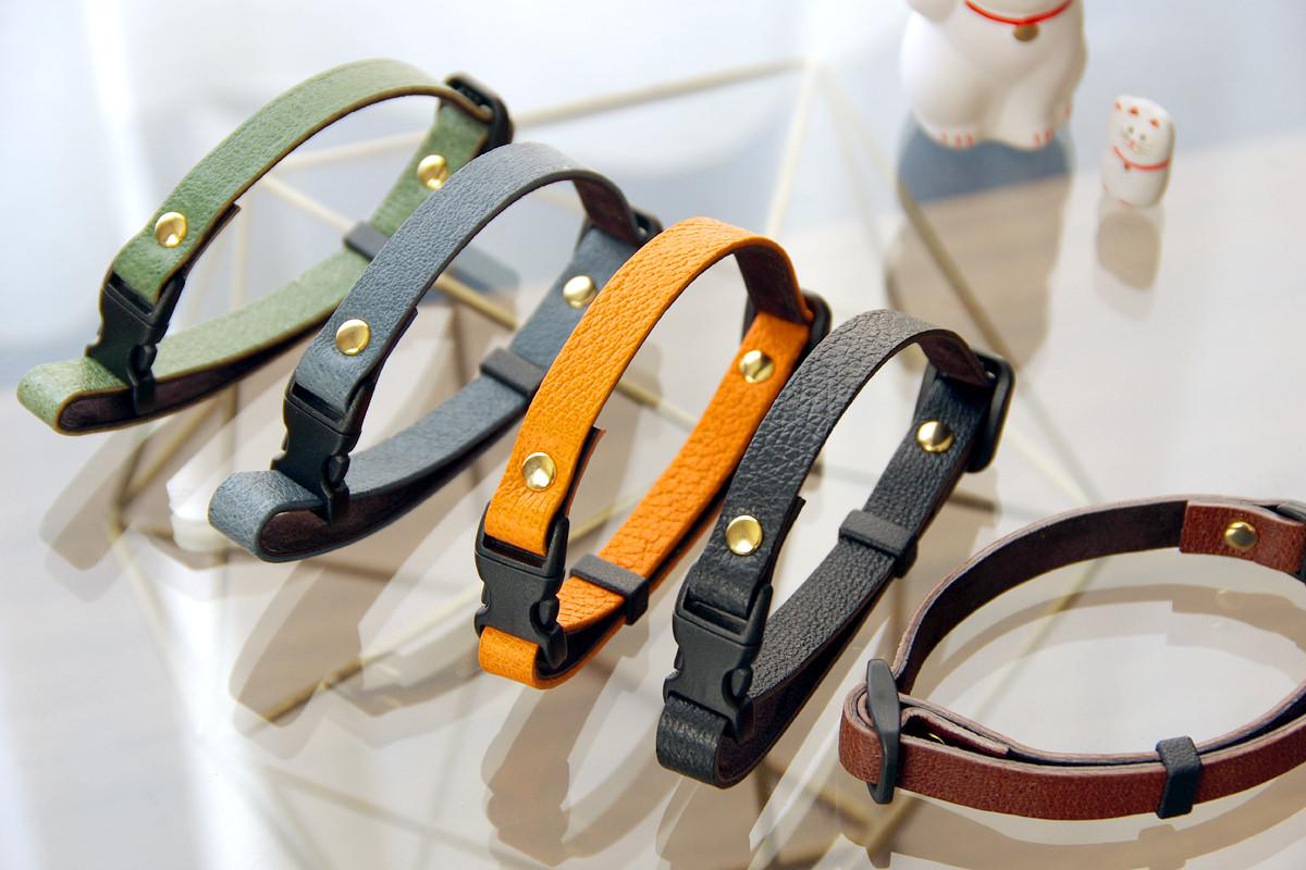 一点もの《RUSSETY》Soft leather cat collar やさしい革の猫用首輪 ブラック LE132 | 6枚目