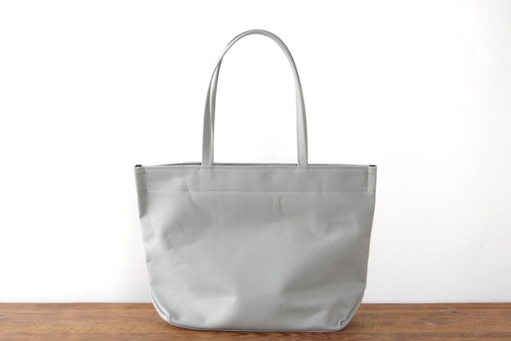 一点もの《Canvas》Simple tote Bag グレー LE150 | 2枚目