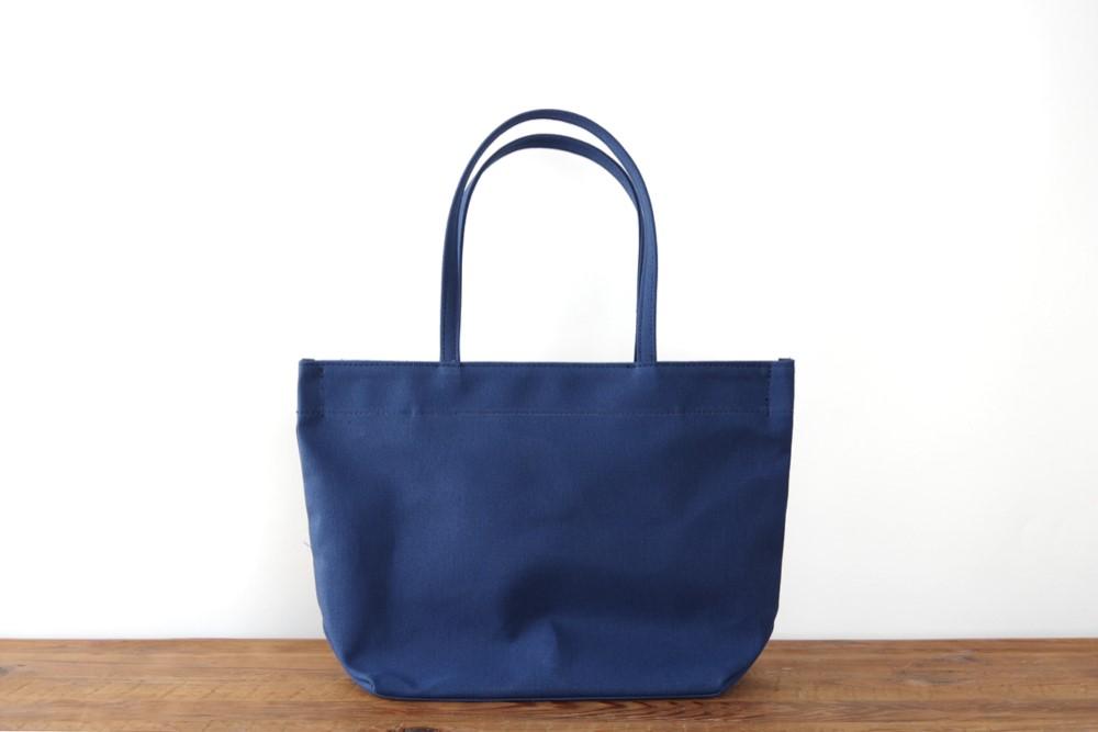 一点もの《Canvas》Simple tote Bag ネイビー LE152 | 2枚目