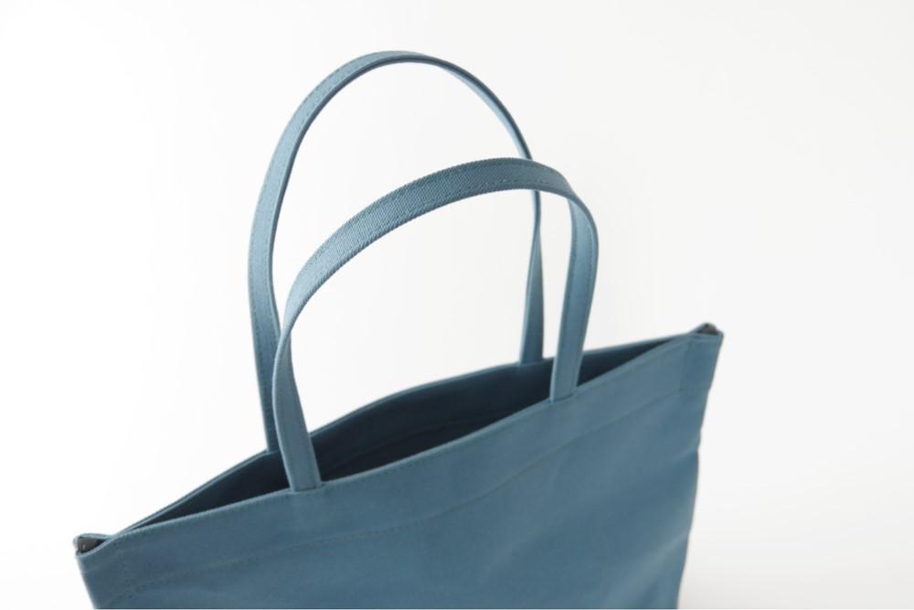 一点もの《Canvas》Simple tote Bag ネイビー LE152 | 3枚目